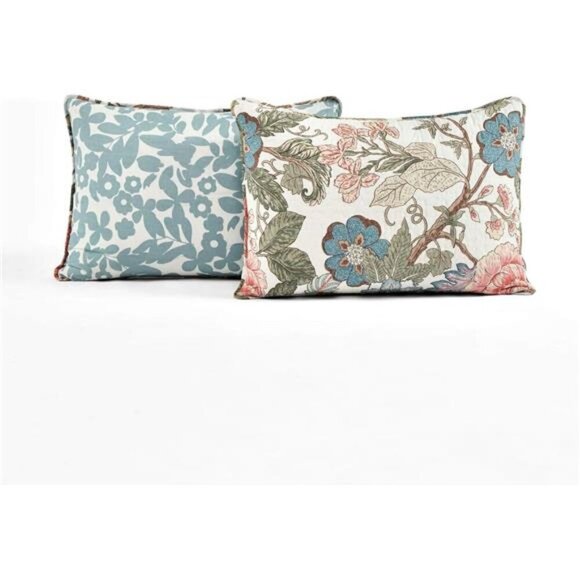 Lush Decor Sydney Reversible Cotton Quilt Set - Charming & Colorful Floral Leaf - Picture 6 of 7